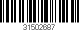 Código de barras (EAN, GTIN, SKU, ISBN): '31502687'
