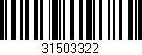 Código de barras (EAN, GTIN, SKU, ISBN): '31503322'