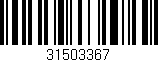 Código de barras (EAN, GTIN, SKU, ISBN): '31503367'