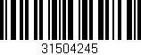 Código de barras (EAN, GTIN, SKU, ISBN): '31504245'
