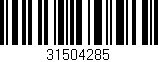 Código de barras (EAN, GTIN, SKU, ISBN): '31504285'