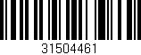 Código de barras (EAN, GTIN, SKU, ISBN): '31504461'