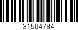 Código de barras (EAN, GTIN, SKU, ISBN): '31504784'