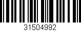 Código de barras (EAN, GTIN, SKU, ISBN): '31504992'