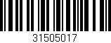 Código de barras (EAN, GTIN, SKU, ISBN): '31505017'
