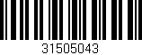 Código de barras (EAN, GTIN, SKU, ISBN): '31505043'