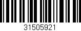 Código de barras (EAN, GTIN, SKU, ISBN): '31505921'