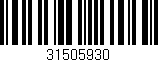 Código de barras (EAN, GTIN, SKU, ISBN): '31505930'