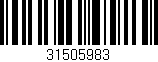 Código de barras (EAN, GTIN, SKU, ISBN): '31505983'