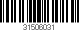 Código de barras (EAN, GTIN, SKU, ISBN): '31506031'