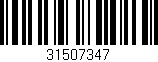 Código de barras (EAN, GTIN, SKU, ISBN): '31507347'