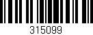 Código de barras (EAN, GTIN, SKU, ISBN): '315099'