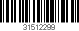 Código de barras (EAN, GTIN, SKU, ISBN): '31512299'