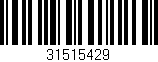 Código de barras (EAN, GTIN, SKU, ISBN): '31515429'