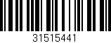 Código de barras (EAN, GTIN, SKU, ISBN): '31515441'