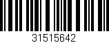 Código de barras (EAN, GTIN, SKU, ISBN): '31515642'