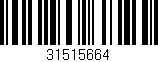 Código de barras (EAN, GTIN, SKU, ISBN): '31515664'