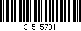 Código de barras (EAN, GTIN, SKU, ISBN): '31515701'