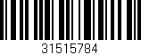 Código de barras (EAN, GTIN, SKU, ISBN): '31515784'