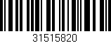 Código de barras (EAN, GTIN, SKU, ISBN): '31515820'