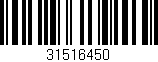 Código de barras (EAN, GTIN, SKU, ISBN): '31516450'