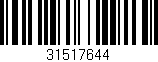 Código de barras (EAN, GTIN, SKU, ISBN): '31517644'