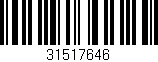 Código de barras (EAN, GTIN, SKU, ISBN): '31517646'