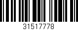 Código de barras (EAN, GTIN, SKU, ISBN): '31517778'