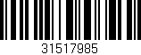 Código de barras (EAN, GTIN, SKU, ISBN): '31517985'
