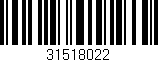 Código de barras (EAN, GTIN, SKU, ISBN): '31518022'