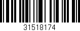 Código de barras (EAN, GTIN, SKU, ISBN): '31518174'