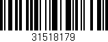 Código de barras (EAN, GTIN, SKU, ISBN): '31518179'