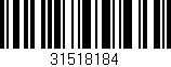 Código de barras (EAN, GTIN, SKU, ISBN): '31518184'
