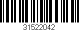 Código de barras (EAN, GTIN, SKU, ISBN): '31522042'