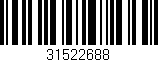 Código de barras (EAN, GTIN, SKU, ISBN): '31522688'