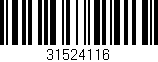 Código de barras (EAN, GTIN, SKU, ISBN): '31524116'