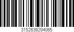 Código de barras (EAN, GTIN, SKU, ISBN): '3152638294065'
