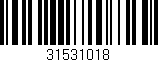 Código de barras (EAN, GTIN, SKU, ISBN): '31531018'