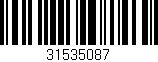 Código de barras (EAN, GTIN, SKU, ISBN): '31535087'