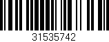Código de barras (EAN, GTIN, SKU, ISBN): '31535742'
