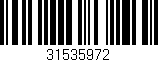 Código de barras (EAN, GTIN, SKU, ISBN): '31535972'