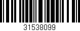 Código de barras (EAN, GTIN, SKU, ISBN): '31538099'