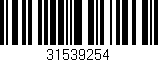 Código de barras (EAN, GTIN, SKU, ISBN): '31539254'