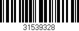 Código de barras (EAN, GTIN, SKU, ISBN): '31539328'
