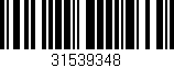 Código de barras (EAN, GTIN, SKU, ISBN): '31539348'