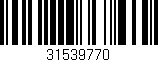 Código de barras (EAN, GTIN, SKU, ISBN): '31539770'