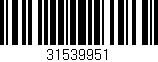Código de barras (EAN, GTIN, SKU, ISBN): '31539951'
