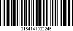 Código de barras (EAN, GTIN, SKU, ISBN): '3154141832246'