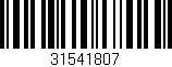 Código de barras (EAN, GTIN, SKU, ISBN): '31541807'