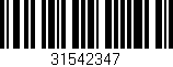 Código de barras (EAN, GTIN, SKU, ISBN): '31542347'